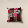 Handcrafted Patchwork Cushion Cover (16 x 16 in) 12