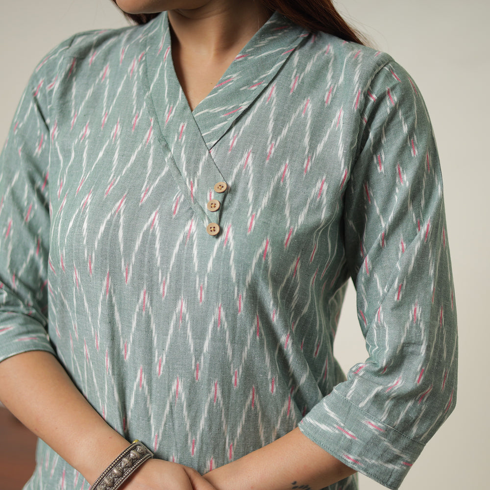 Pochampally Ikat Kurta Set 