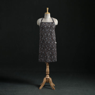 Ajrakh Hand Block Print Cotton Apron with Pocket 01