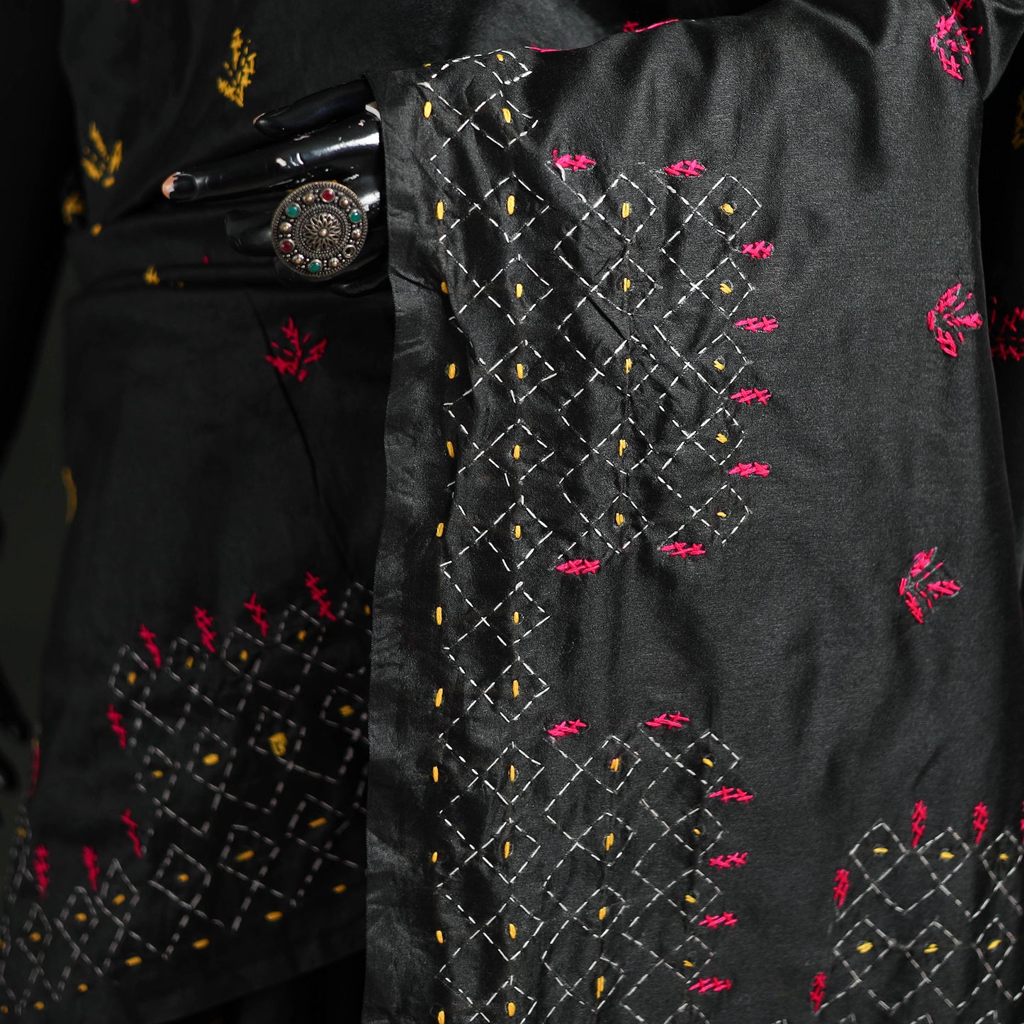 Hand Embroidered Silk Saree 30