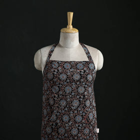 Ajrakh Hand Block Print Cotton Apron with Pocket 01