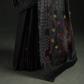 Hand Embroidered Silk Saree 30