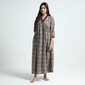 Buy Nandana Hand Block Printed Cotton Dress l iTokri.com