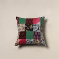 Handcrafted Patchwork Cushion Cover (16 x 16 in) 14