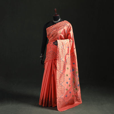 Hand Embroidered Silk Saree 31