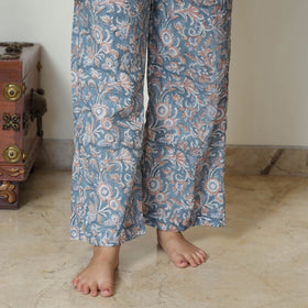 Blue - Sanganeri Block Printed Cotton Night Suit Set 19