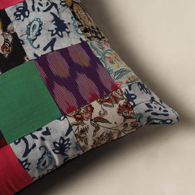 Handcrafted Patchwork Cushion Cover (16 x 16 in) 14