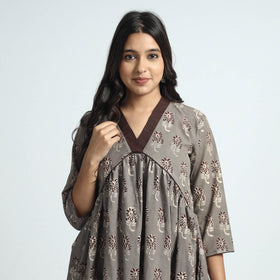 Buy Nandana Hand Block Printed Cotton Dress l iTokri.com
