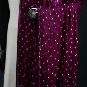 Kutch Lagdi Patta Border Modal Silk Bandhani Dupatta 02