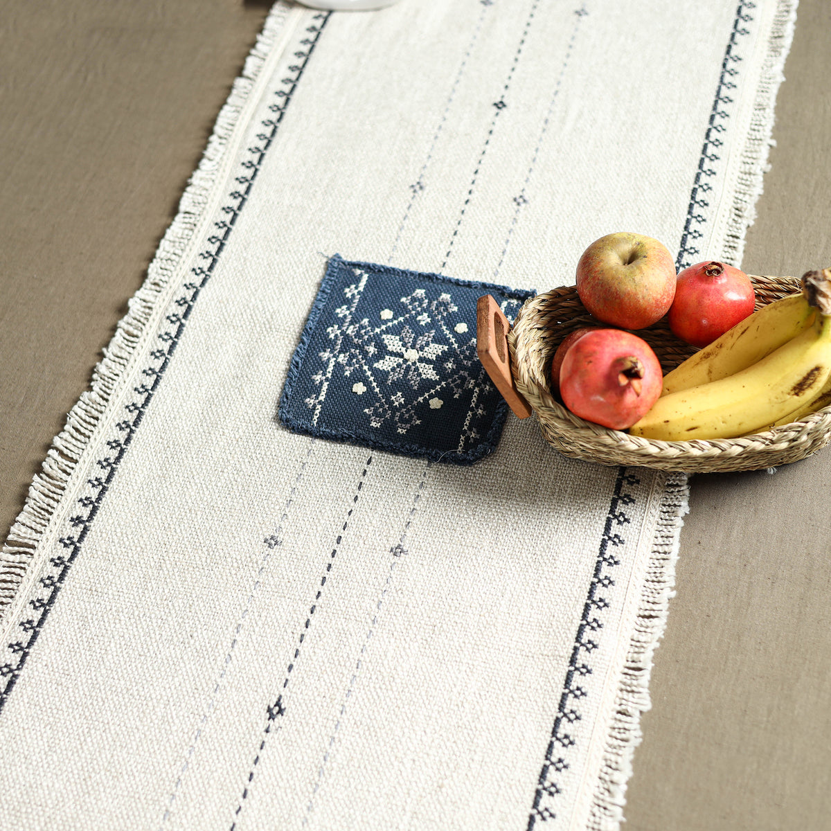 Tribal Hand Embroidered Table Runner by Kamli 07