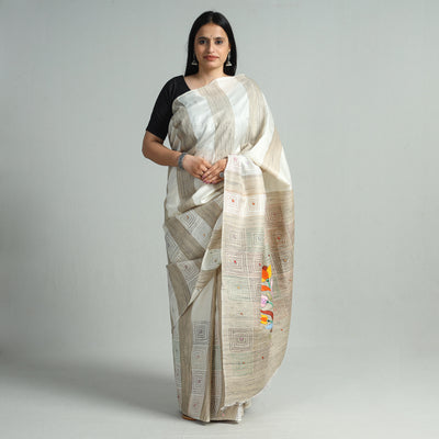 Kantha Embroidery Saree 