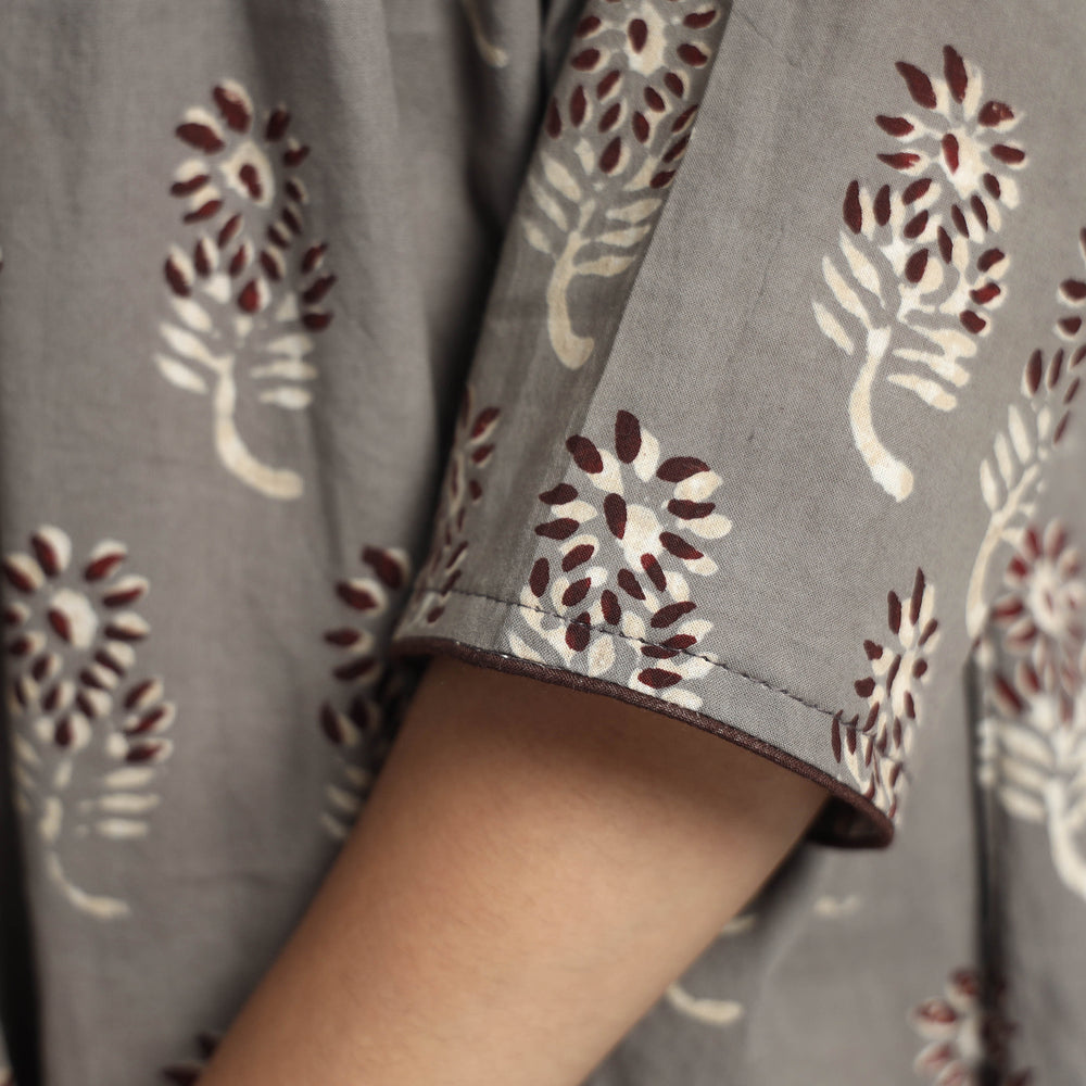 block printed cotton dress