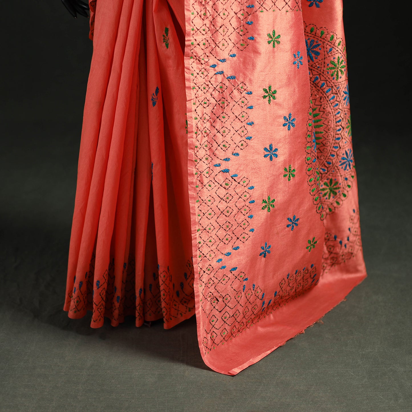Hand Embroidered Silk Saree 31