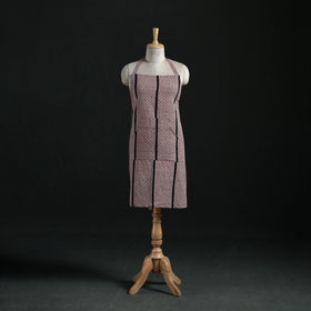 Bagh Hand Block Print Cotton Apron with Pocket 04