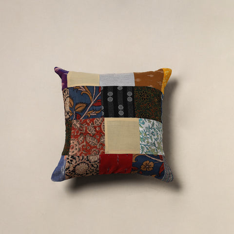 Handcrafted Patchwork Cushion Cover (16 x 16 in) 16