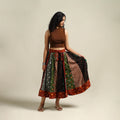Multicolor - Bandhani Tie-Dye Patchwork Cotton Short Skirt 54