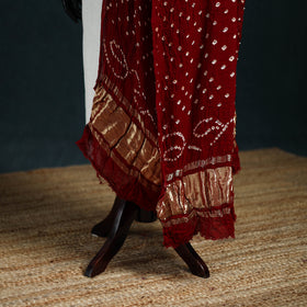 Kutch Lagdi Patta Border Modal Silk Bandhani Dupatta 03
