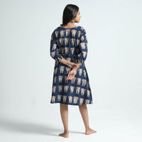 block printed cotton dress