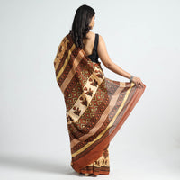 ajrakh cotton saree