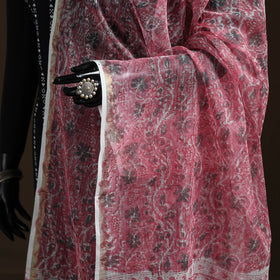 Sanganeri Hand Block Print Kota Doria Cotton Dupatta 63