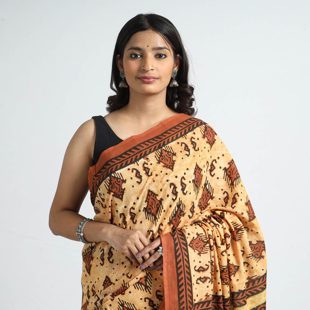 Bagru Saree