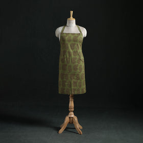 Bagh Hand Block Print Cotton Apron with Pocket 05