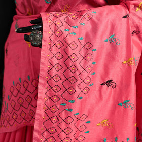 Hand Embroidered Silk Saree 32