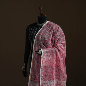 Sanganeri Hand Block Print Kota Doria Cotton Dupatta 63
