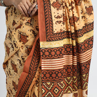 ajrakh cotton saree