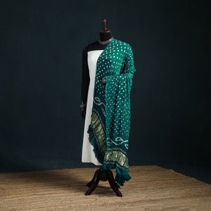 Kutch Lagdi Patta Border Modal Silk Bandhani Dupatta 05