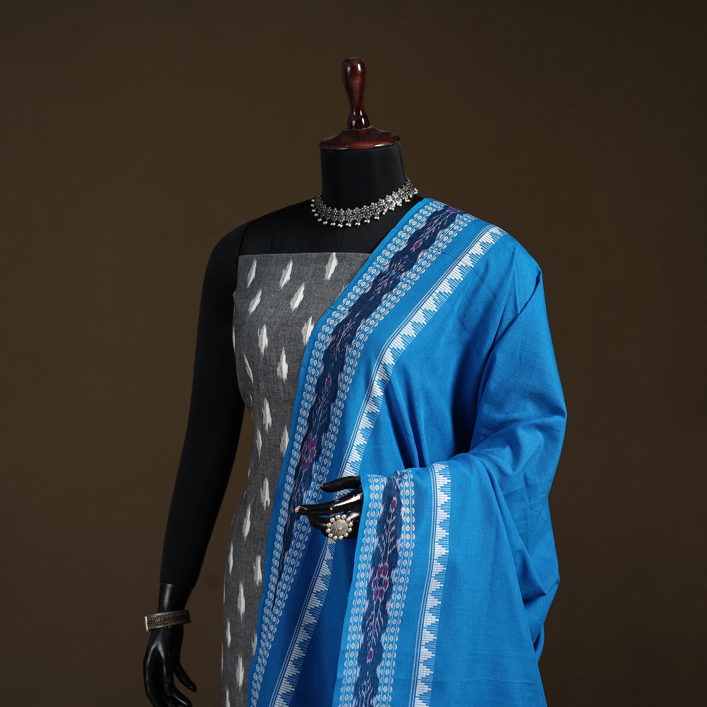 Sambalpuri Ikat Cotton Dupatta from Odisha 27