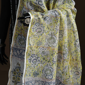 Sanganeri Hand Block Print Kota Doria Cotton Dupatta 64