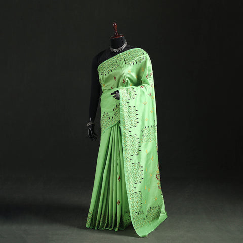Hand Embroidered Silk Saree 34