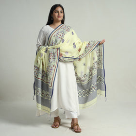  Bengal Kantha Embroidery Cotton Handloom Dupatta 107 