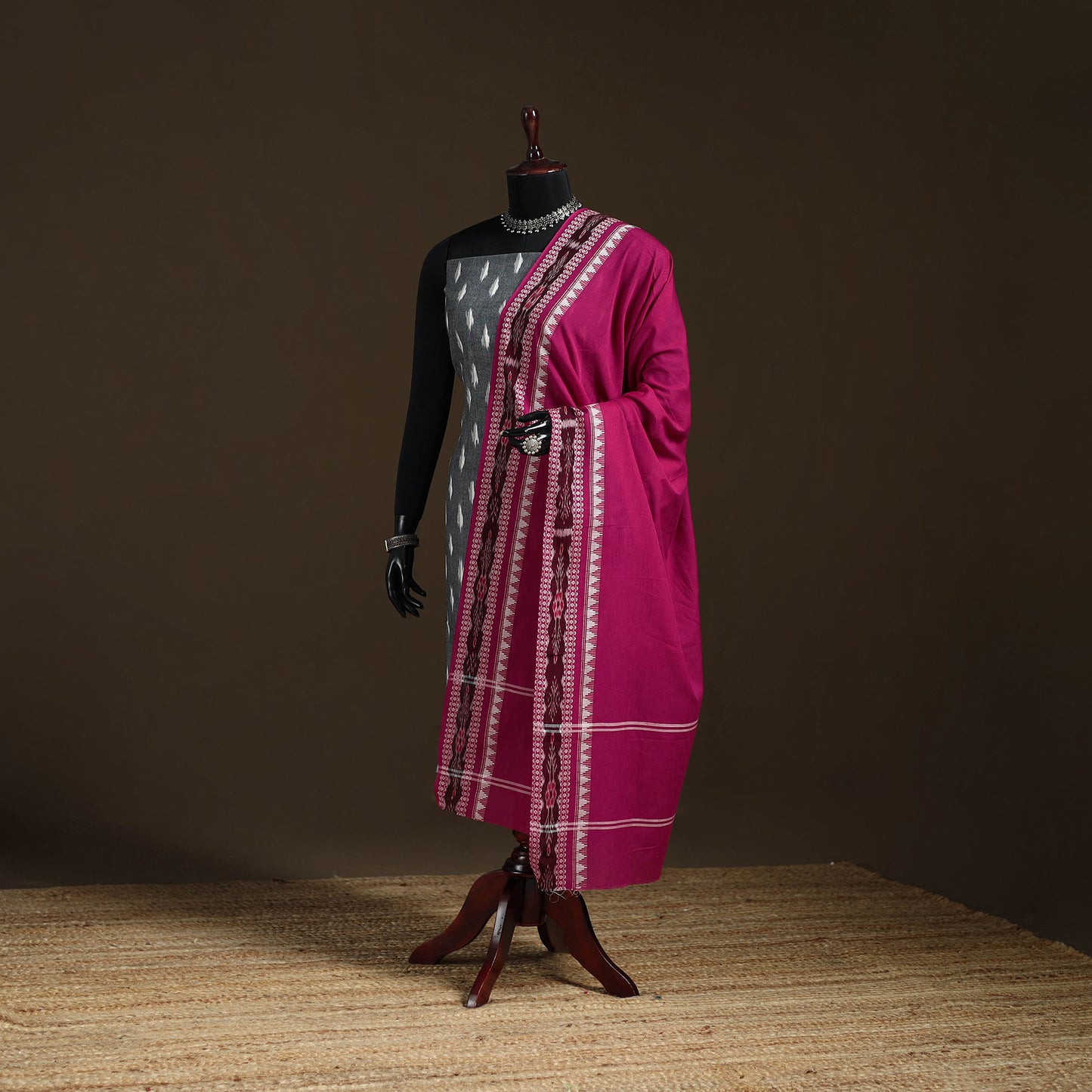 Sambalpuri Ikat Cotton Dupatta from Odisha 28