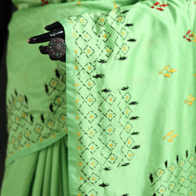 Hand Embroidered Silk Saree 34