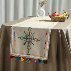 Tribal Hand Embroidered Table Runner by Kamli 09