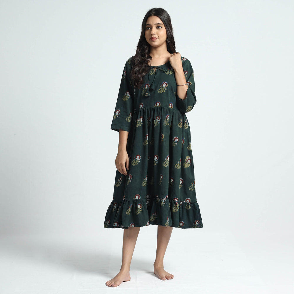 block printed cotton dress