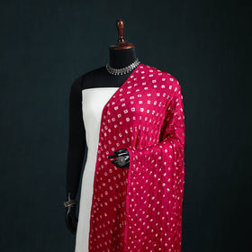 Kutch Lagdi Patta Border Modal Silk Bandhani Dupatta 06