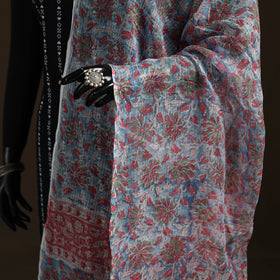 Sanganeri Hand Block Print Kota Doria Cotton Dupatta 65