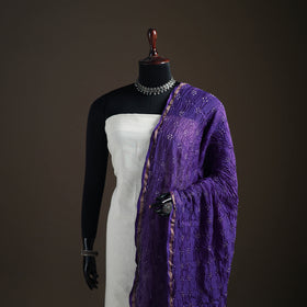 Kutch Bandhani Dupatta in Chanderi Silk 01
