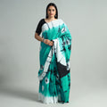 Buy Shibori Tie-Dye Mul Cotton Saree 138 Online l iTokri.com
