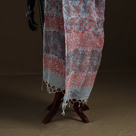 Sanganeri Hand Block Print Kota Doria Cotton Dupatta 65