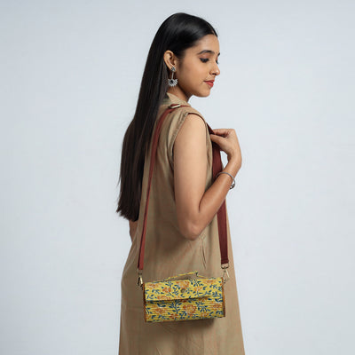 Yellow - DIY Round Sling Bag / Clutch With Changeable Sleeve