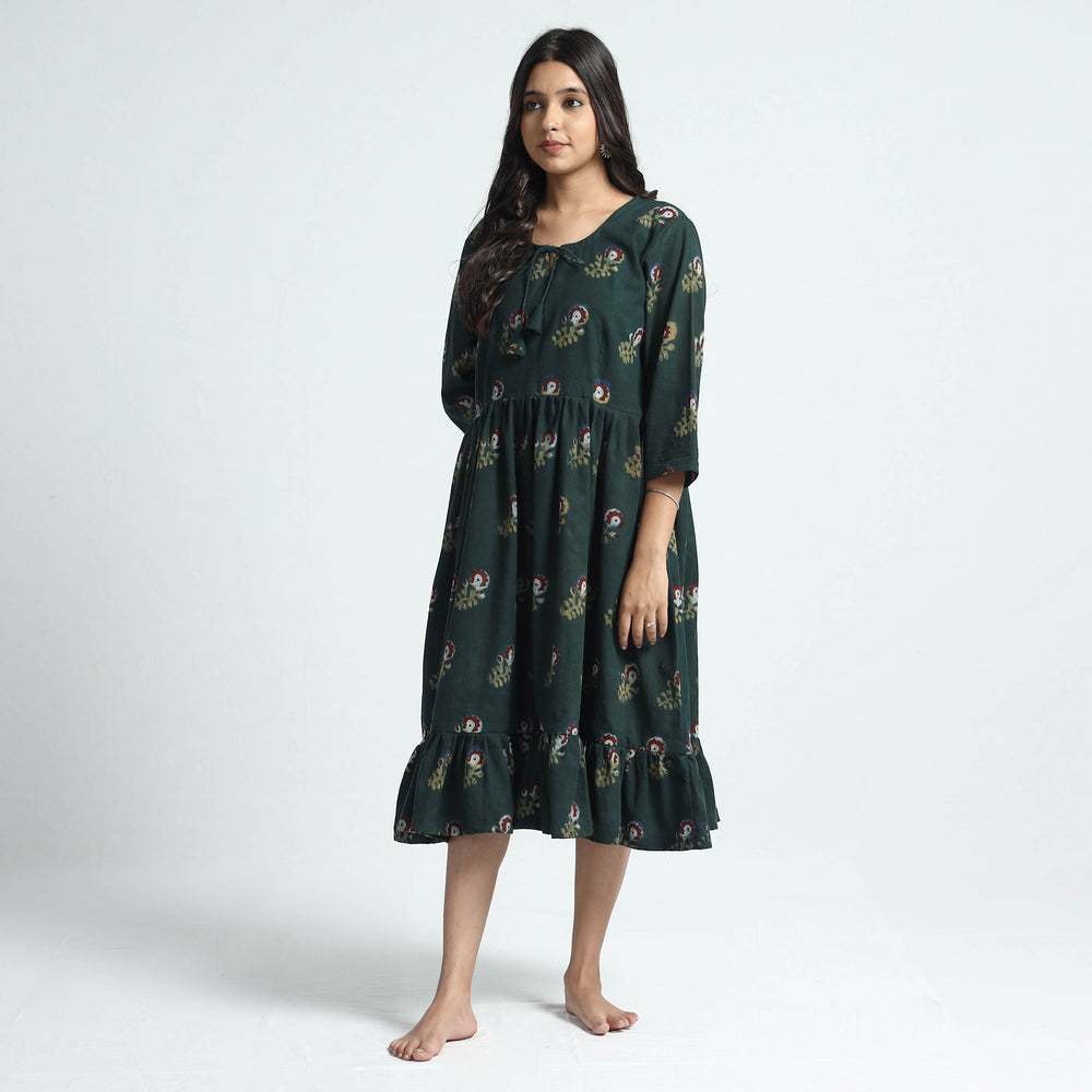 block printed cotton dress