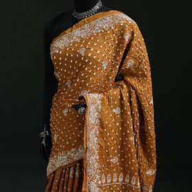 Kutch Bandhani Tie-Dye Cotton Saree 03