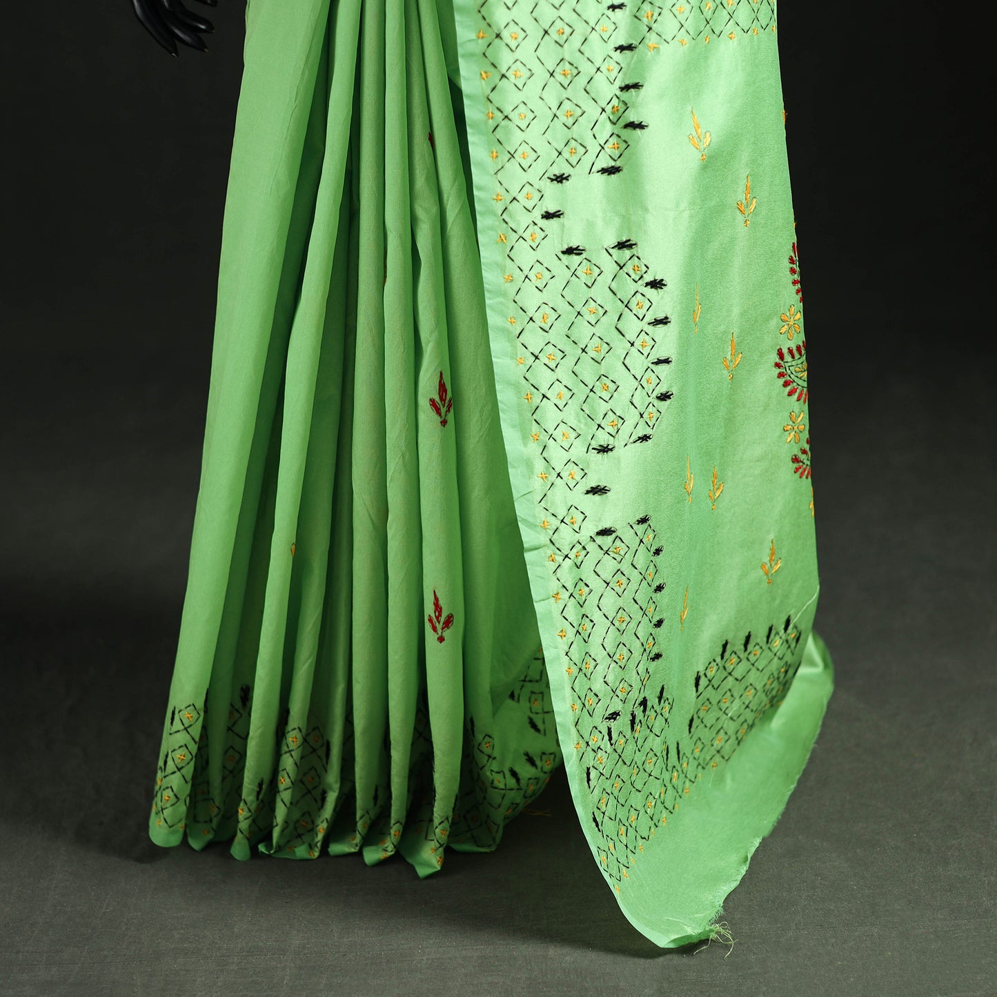 Hand Embroidered Silk Saree 34