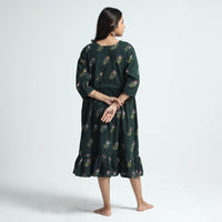 block printed cotton dress