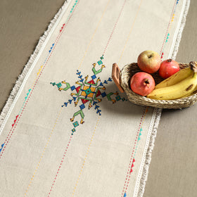 Tribal Hand Embroidered Table Runner by Kamli 09