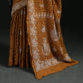 Kutch Bandhani Tie-Dye Cotton Saree 03